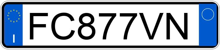 Numer rejestracyjny FC877VN posiada TOYOTA Yaris 3a serie