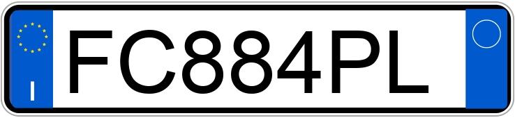 Numer rejestracyjny FC884PL posiada FIAT 500 Numer rejestracyjny FC884PL posiada FIAT 500