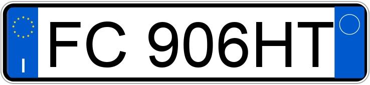 Numer rejestracyjny FC906HT posiada AUDI A3 3a serie