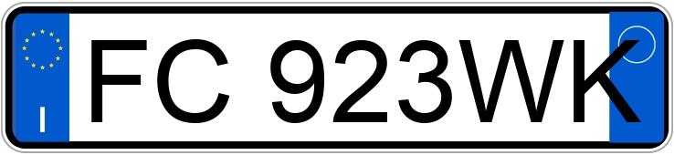 Numer rejestracyjny FC923WK posiada AUDI A6 4a serie