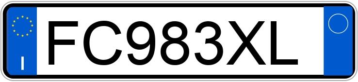 Numer rejestracyjny FC983XL posiada MERCEDES Classe E