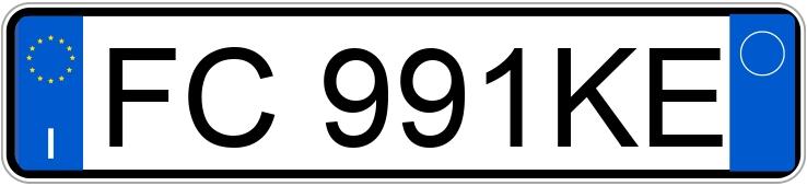 Numer rejestracyjny FC991KE posiada AUDI A3 3a serie