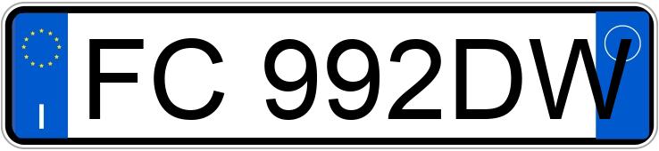Numer rejestracyjny FC992DW posiada RENAULT CLIO