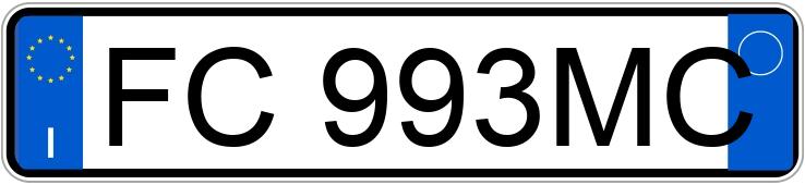 Numer rejestracyjny FC993MC posiada RENAULT Scenic 3a serie