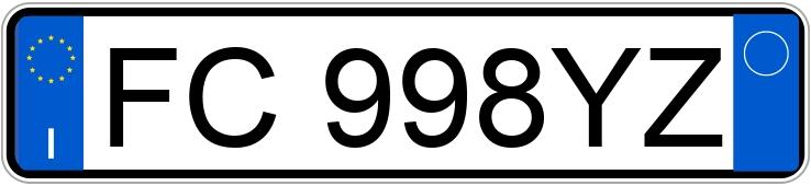 Numer rejestracyjny FC998YZ posiada AUDI A1-S1