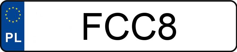 Numer rejestracyjny FCC 8 posiada CHEVROLET (USA) Corvette 6.0 Kat. MR`05 E4 Corvette 6.0 Kat. MR`05 E4 - FCC8