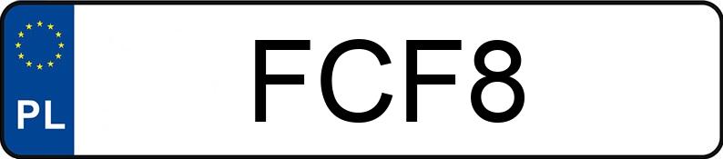 Numer rejestracyjny FCF 8 posiada MERCEDES-BENZ GLK - FCF8