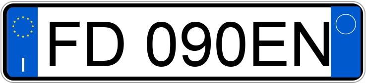 Numer rejestracyjny FD090EN posiada FIAT Panda 3a serie