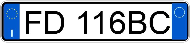 Numer rejestracyjny FD116BC posiada VOLKSWAGEN Golf 7a serie