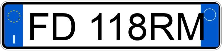 Numer rejestracyjny FD118RM posiada LANCIA Ypsilon 3a serie