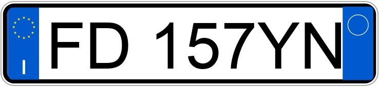 Numer rejestracyjny FD157YN posiada AUDI A3 3a serie