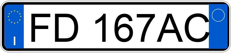 Numer rejestracyjny FD167AC posiada FIAT Tipo