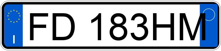 Numer rejestracyjny FD183HM posiada LANCIA Ypsilon 3a serie