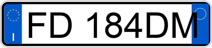O número de registro FD184DM tem PEUGEOT 208