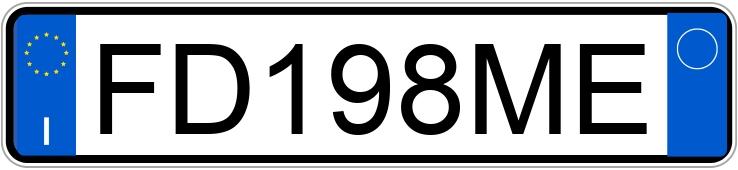 Numer rejestracyjny FD198ME posiada BMW Serie 5