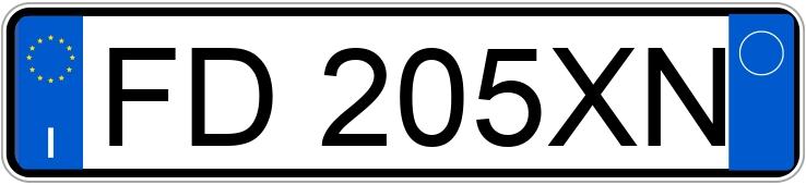 Numer rejestracyjny FD205XN posiada DACIA DOKKER