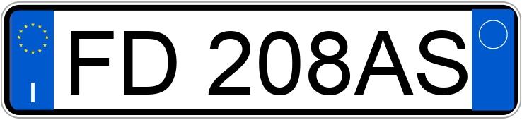 Numer rejestracyjny FD208AS posiada FIAT 500X