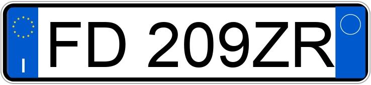 Numer rejestracyjny FD209ZR posiada Citroen Picasso
