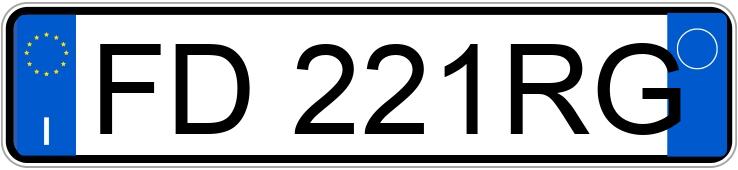 Numer rejestracyjny FD221RG posiada LANCIA Ypsilon 3a serie