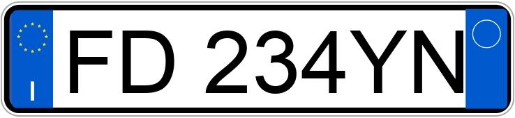 Numer rejestracyjny FD234YN posiada AUDI A3 3a serie Numer rejestracyjny FD234YN posiada AUDI A3 3a serie