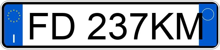 Numer rejestracyjny FD237KM posiada SMART forfour 2as.