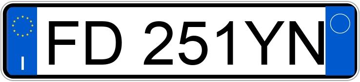 Numer rejestracyjny FD251YN posiada AUDI A3 3a serie Numer rejestracyjny FD251YN posiada AUDI A3 3a serie