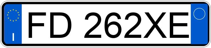 Numer rejestracyjny FD262XE posiada MERCEDES Classe A