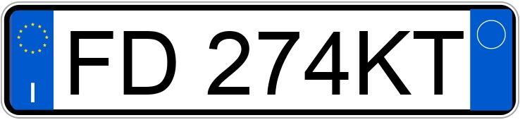 Numer rejestracyjny FD274KT posiada VOLVO V40