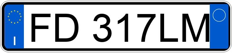 Numer rejestracyjny FD317LM posiada BMW Serie 1