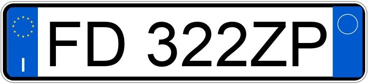 Numer rejestracyjny FD322ZP posiada FORD Focus 3a serie