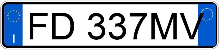 Numer rejestracyjny FD337MV posiada FIAT Punto 4a serie Numer rejestracyjny FD337MV posiada FIAT Punto 4a serie