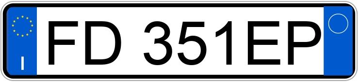 Numer rejestracyjny FD351EP posiada MERCEDES Classe A