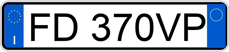 Numer rejestracyjny FD370VP posiada FIAT Punto 4a serie