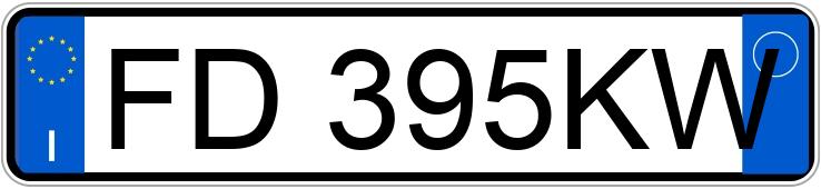 Numer rejestracyjny FD395KW posiada FIAT 500 Numer rejestracyjny FD395KW posiada FIAT 500