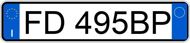 Numer rejestracyjny FD495BP posiada FIAT Panda 3a serie