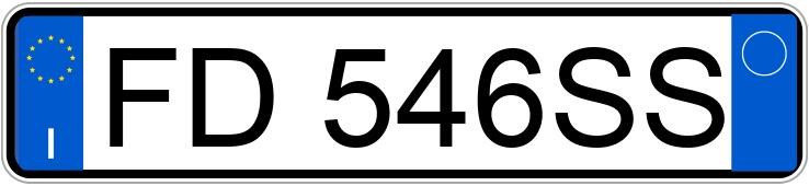 Numer rejestracyjny FD546SS posiada VOLKSWAGEN Golf 7a serie