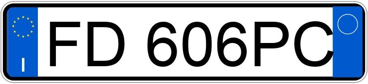 Numer rejestracyjny FD606PC posiada BMW Serie 1