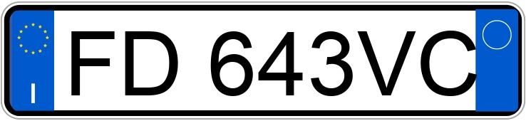 Numer rejestracyjny FD643VC posiada LANCIA Musa 2a serie