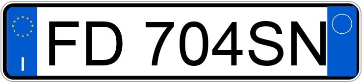 Numer rejestracyjny FD704SN posiada AUDI A1-S1