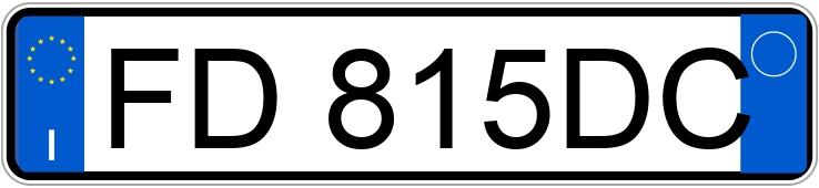 Numer rejestracyjny FD815DC posiada FIAT Panda 3a serie