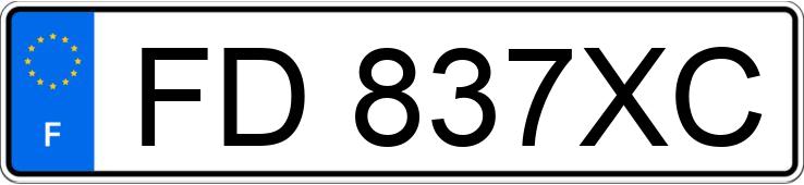 Numer rejestracyjny FD837XC posiada RENAULT CAPTUR