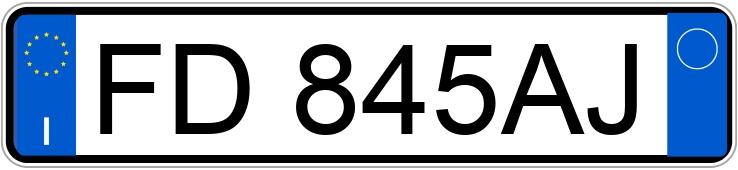 Numer rejestracyjny FD845AJ posiada MERCEDES Classe A