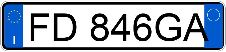 Numer rejestracyjny FD846GA posiada VOLKSWAGEN Golf 7a serie Numer rejestracyjny FD846GA posiada VOLKSWAGEN Golf 7a serie