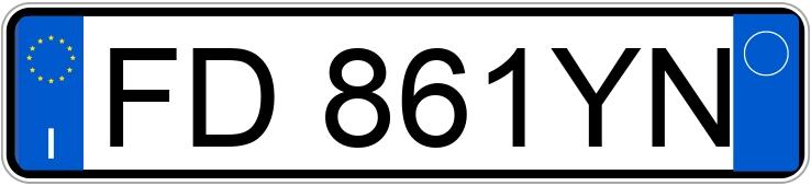 Numer rejestracyjny FD861YN posiada FIAT QUBO