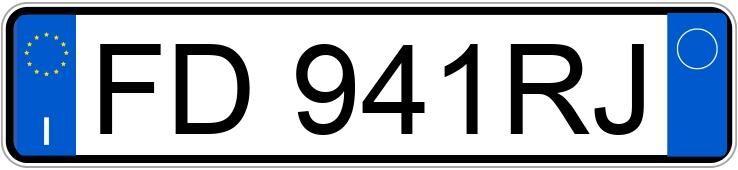 Numer rejestracyjny FD941RJ posiada FIAT Panda 3a serie