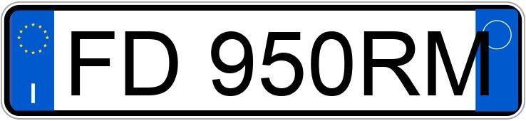 Numer rejestracyjny FD950RM posiada BMW 120I