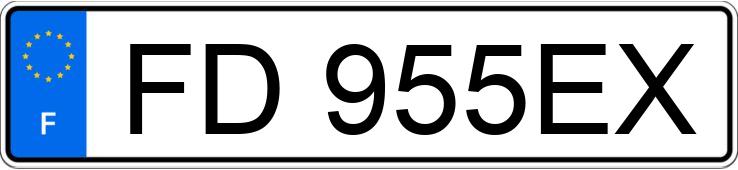 Numer rejestracyjny FD955EX posiada NISSAN LEAF