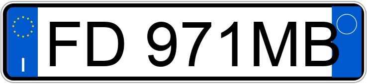 Numer rejestracyjny FD971MB posiada PORSCHE 911