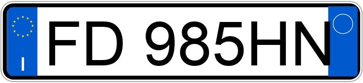 Numer rejestracyjny FD985HN posiada FORD C-Max 2a serie