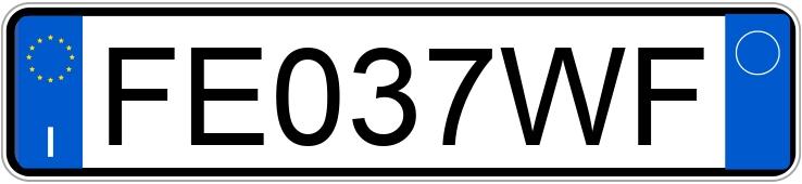 Numer rejestracyjny FE037WF posiada FIAT Panda 3a serie Numer rejestracyjny FE037WF posiada FIAT Panda 3a serie
